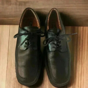 Bass Men’s Size 8.5M Black Lester Lace Up Square-Toe Dress Shoes.